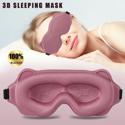 3D Sleeping Mask Block Out Light Soft Padded Sleep Mask for Eyes Slaapmasker Eye Shade Blindfold Sleeping Aid Face Mask Eyepatch