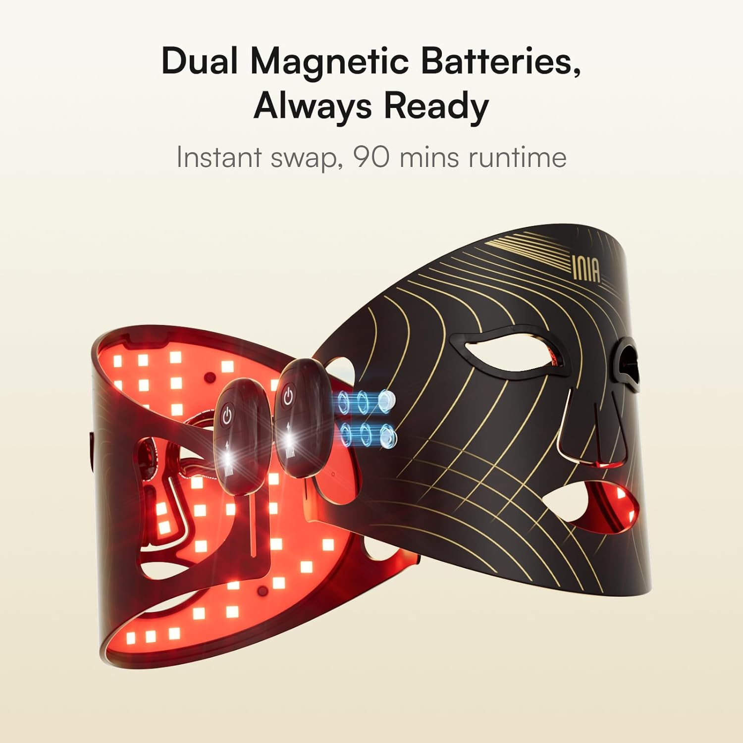 Wireless Red Light Therapy Mask for Facial Treatment, Rechargeable Ergonomic Design with Near-Infrared Technology for Home and Travel Use - Image 6