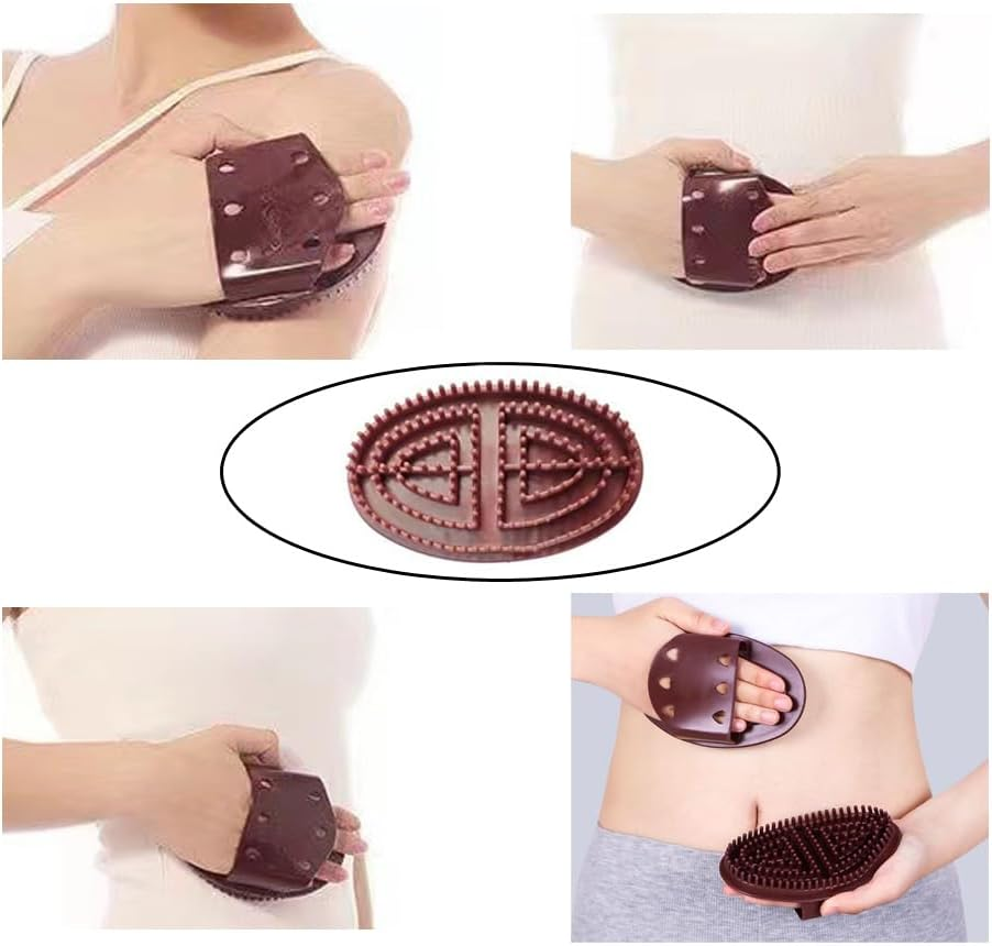 2 Pack Meridian Brush Massage Body Brush Essential Oil Applicator Tool for Lymphatic Drainage Massage Oil Application Absorption Scalp Full Body Relaxation Muscle Tension Relief Massage Therapy - Image 6