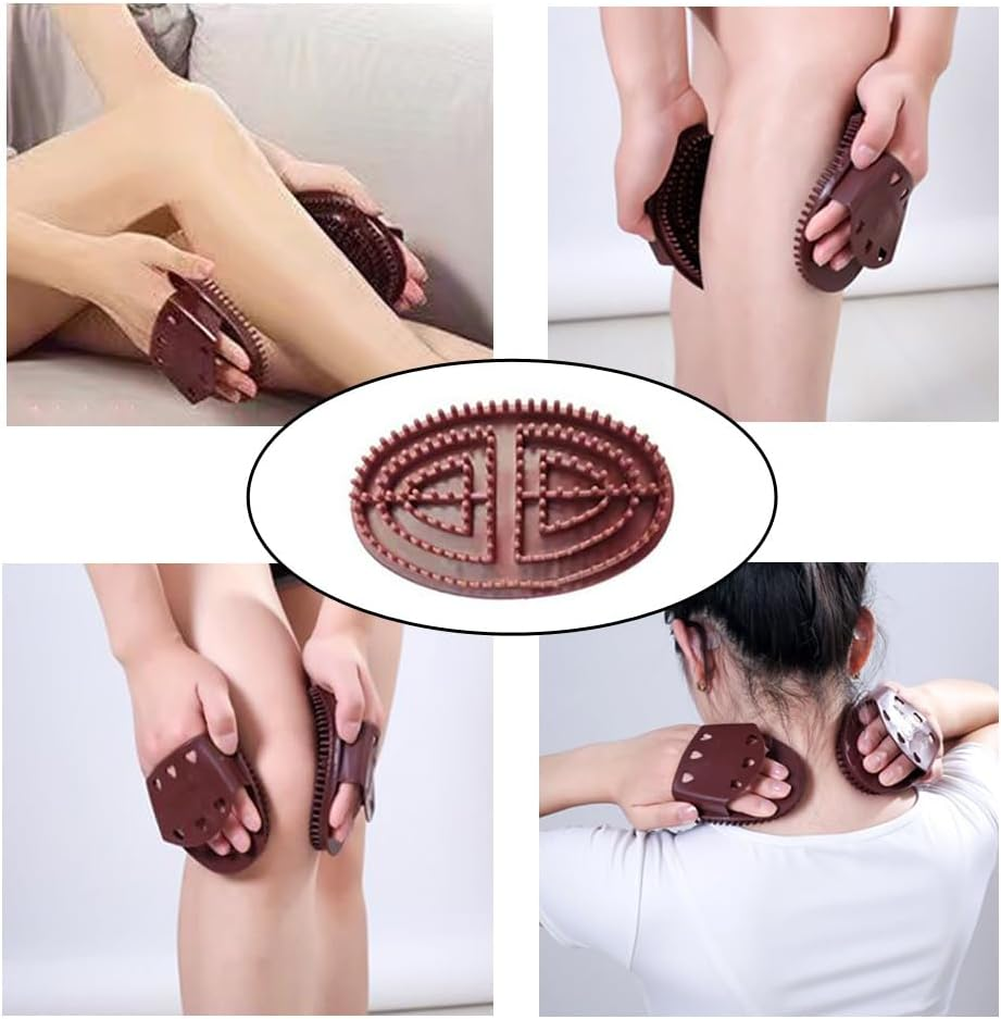 2 Pack Meridian Brush Massage Body Brush Essential Oil Applicator Tool for Lymphatic Drainage Massage Oil Application Absorption Scalp Full Body Relaxation Muscle Tension Relief Massage Therapy - Image 5