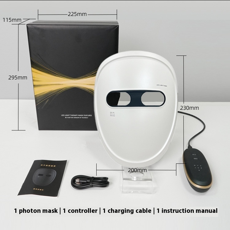 Rechargeable Mask Face LED Color Light Domestic Beauty Apparatus - Image 4