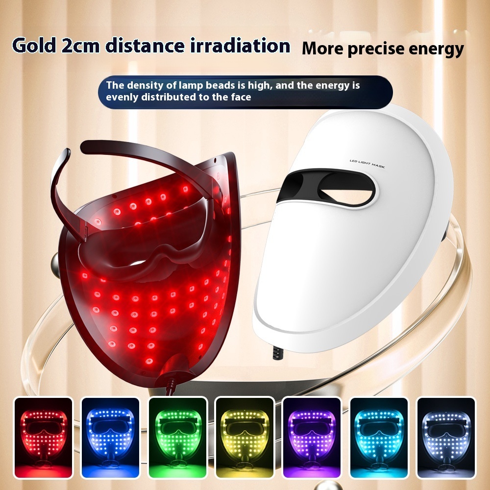 Rechargeable Mask Face LED Color Light Domestic Beauty Apparatus - Image 5